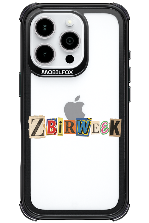 Zbirweek (transparent) 2.0 - Apple iPhone 16 Pro