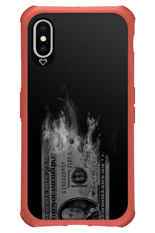 Money Burn B&W 2.0 - Apple iPhone XS