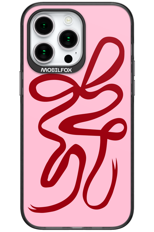 Burgundy Bow - Apple iPhone 15 Pro Max