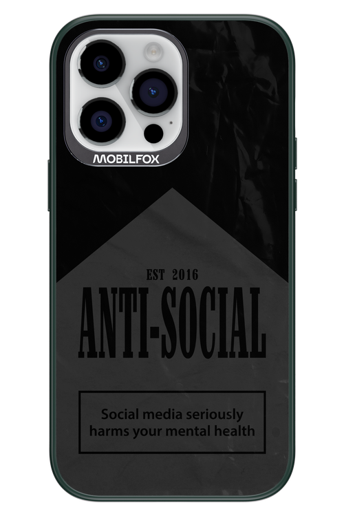 ANTI-SOCIAL (BLVCK) 2.0 - Apple iPhone 14 Pro Max