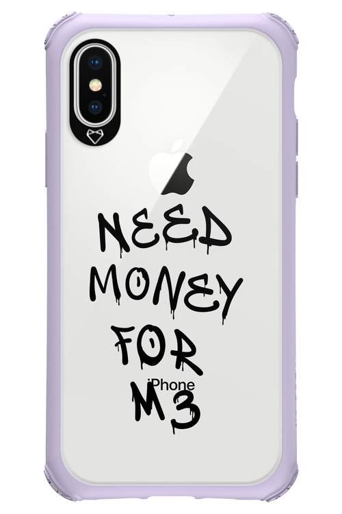 Need M3 Transparent Black - Apple iPhone X
