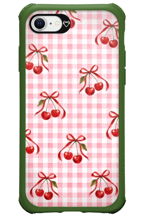 Pink Cherry Checked 2.0 - Apple iPhone SE 2020
