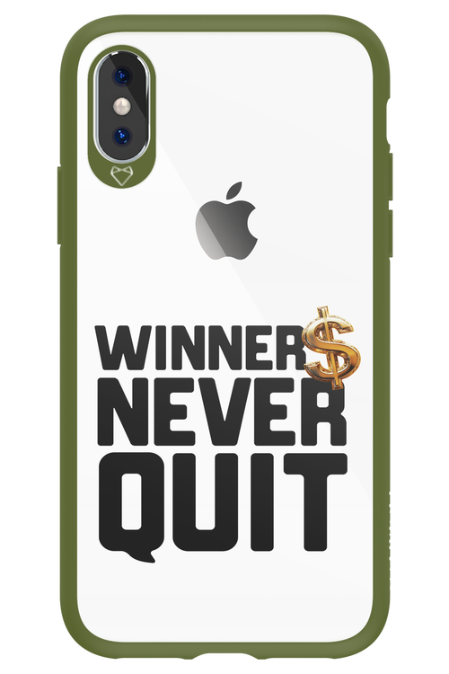 Winners Never Quit - Apple iPhone X