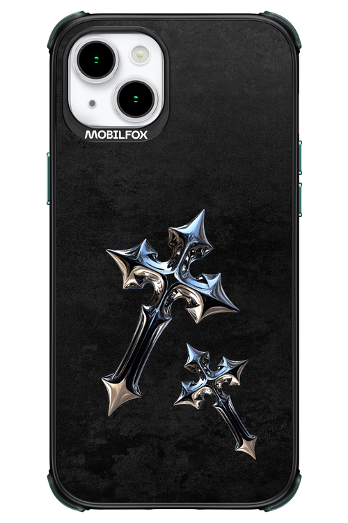 Chrome Crosses 2.0 - Apple iPhone 15 Plus