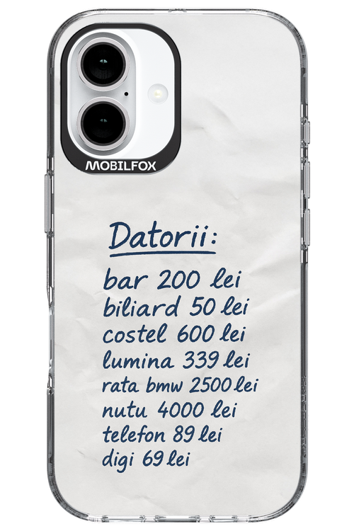 The List 2.0 - Apple iPhone 16