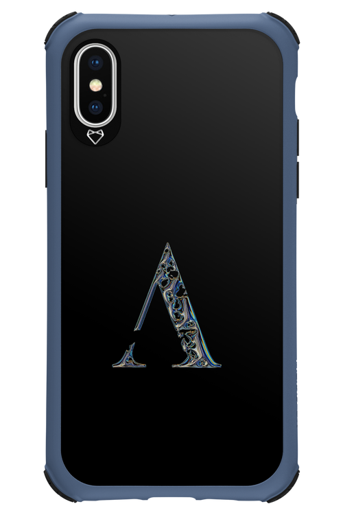 ⁠ ⁠Azteca A Chrome Logo - Apple iPhone XS