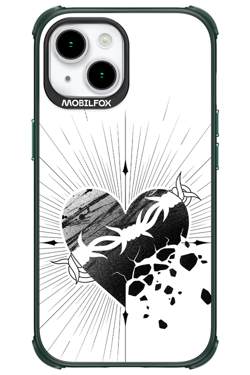 Fekete Szív - Apple iPhone 15