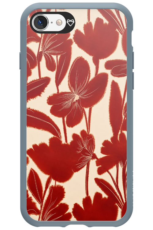 Burgundy Flowers 2.0 - Apple iPhone SE 2020