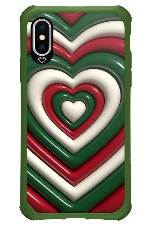 XMAS Hearts - Apple iPhone XS