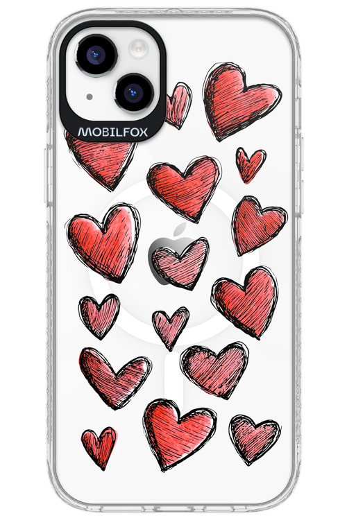 Red Love Transparent 2.0 - Apple iPhone 14 Plus