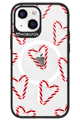 Candy Cane Hearts - Apple iPhone 13 Mini