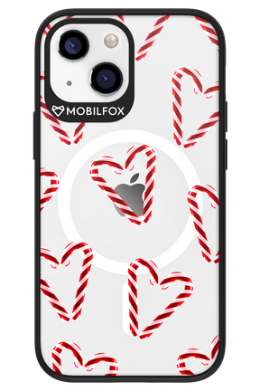 Candy Cane Hearts - Apple iPhone 13 Mini
