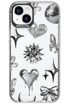 Silver Zone Transparent - Apple iPhone 15 Plus
