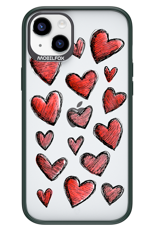 Red Love Transparent 2.0 - Apple iPhone 14 Plus