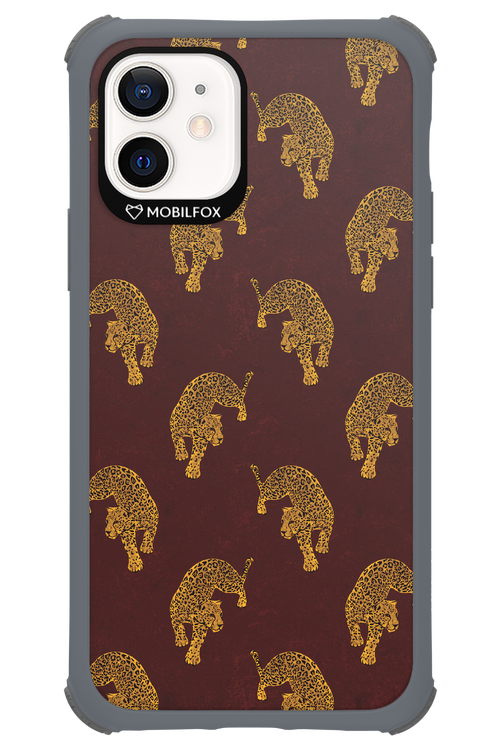 Burgundy Leopard Pattern - Apple iPhone 12