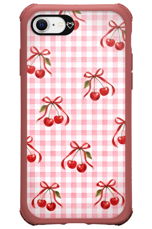 Pink Cherry Checked 2.0 - Apple iPhone 7