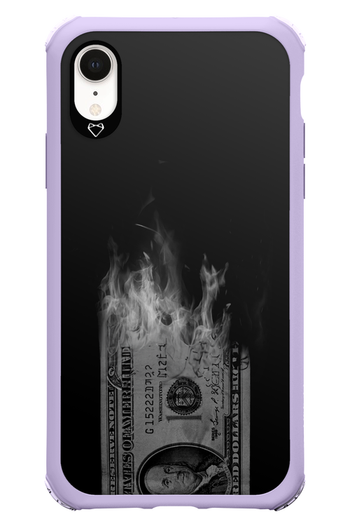 Money Burn B&W 2.0 - Apple iPhone XR