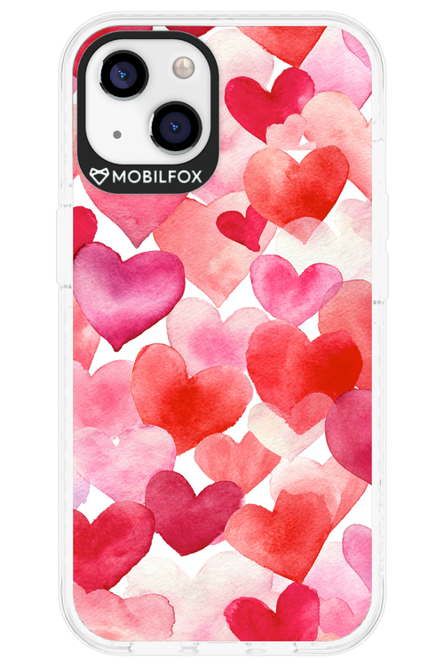 Water Painted Heart 2.0 - Apple iPhone 13