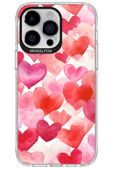 Water Painted Heart - Apple iPhone 14 Pro Max