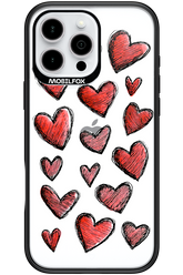 Red Love Transparent - Apple iPhone 16 Pro Max