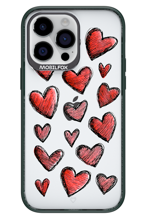 Red Love Transparent 2.0 - Apple iPhone 14 Pro Max
