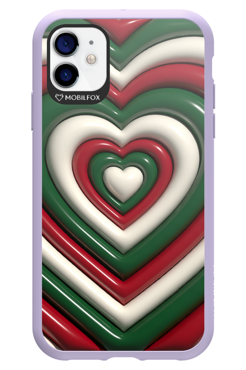 XMAS Hearts - Apple iPhone 11