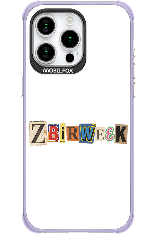 Zbirweek (white) 2.0 - Apple iPhone 15 Pro Max