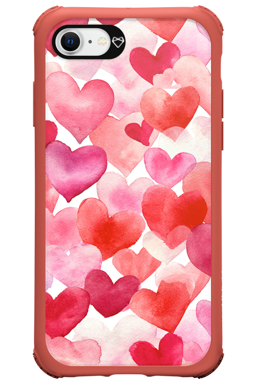 Water Painted Heart 2.0 - Apple iPhone 8