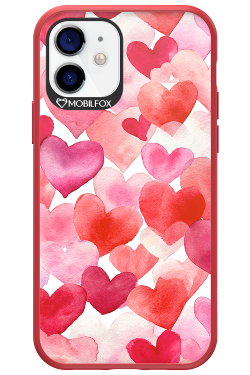 Water Painted Heart - Apple iPhone 12