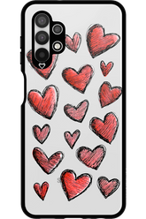Red Love Transparent - Samsung Galaxy A13 4G