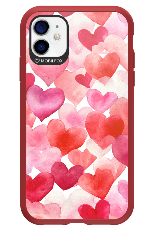 Water Painted Heart 2.0 - Apple iPhone 11