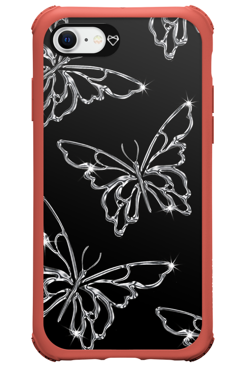 Silver Butterfly 2.0 - Apple iPhone SE 2022