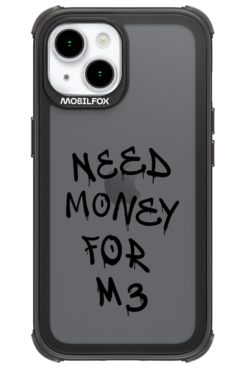 Need M3 Transparent Black - Apple iPhone 15