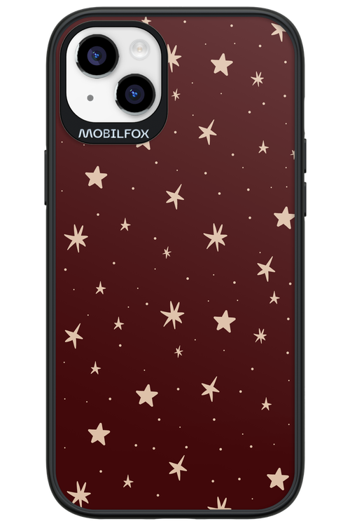 Burgundy Stars - Apple iPhone 14 Plus