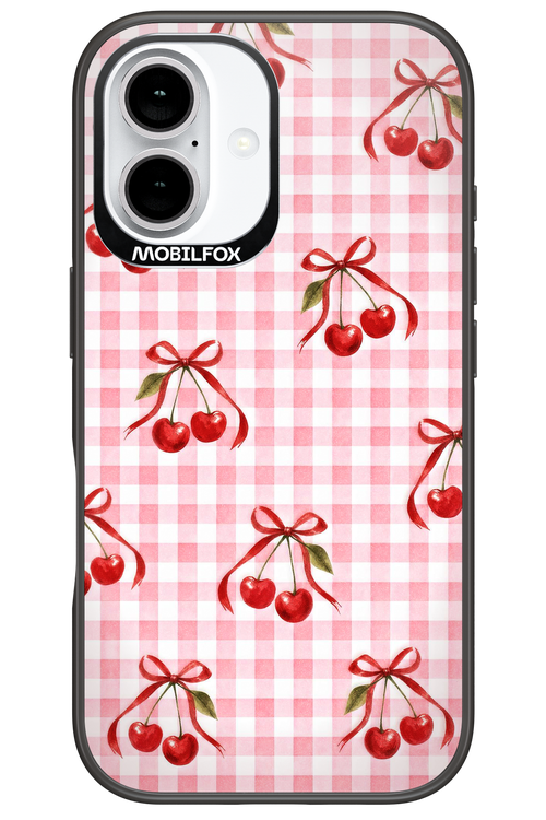 Pink Cherry Checked 2.0 - Apple iPhone 16