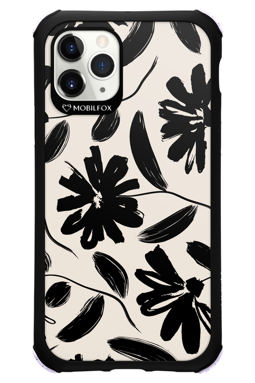 Monochrome Flowerss 2.0 - Apple iPhone 11 Pro