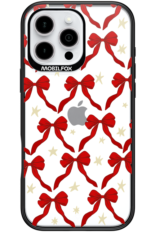 Bow & Stars (Transparent) - Apple iPhone 16 Pro Max