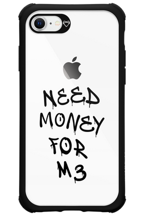 Need M3 Transparent Black - Apple iPhone 8