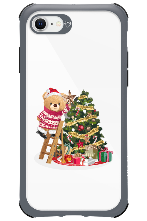 Christmas Bear (Transparent) - Apple iPhone SE 2020
