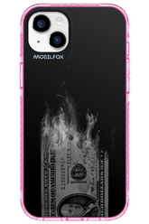 Money Burn B&W - Apple iPhone 14 Plus