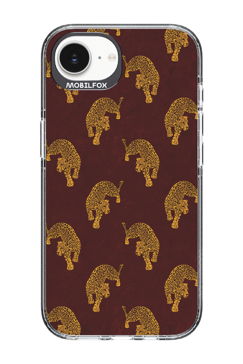 Burgundy Leopard Pattern - Apple iPhone 16e