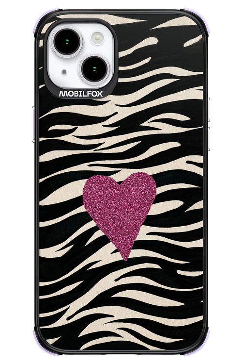 Zebra Heart 2.0 - Apple iPhone 15 Plus