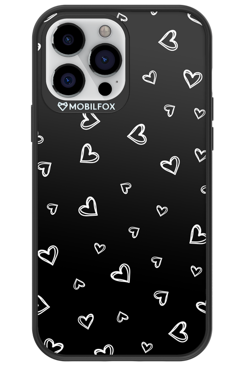 Monochrome Hearts 2.0 - Apple iPhone 13 Pro Max