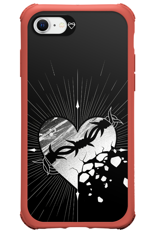 Fehér Szív - Apple iPhone SE 2020