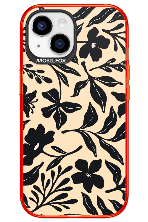 Black Flowers 2.0 - Apple iPhone 15