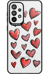 Red Love Transparent - Samsung Galaxy A73
