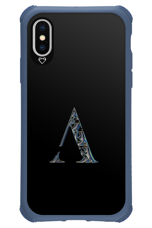 ⁠ ⁠Azteca A Chrome Logo - Apple iPhone XS