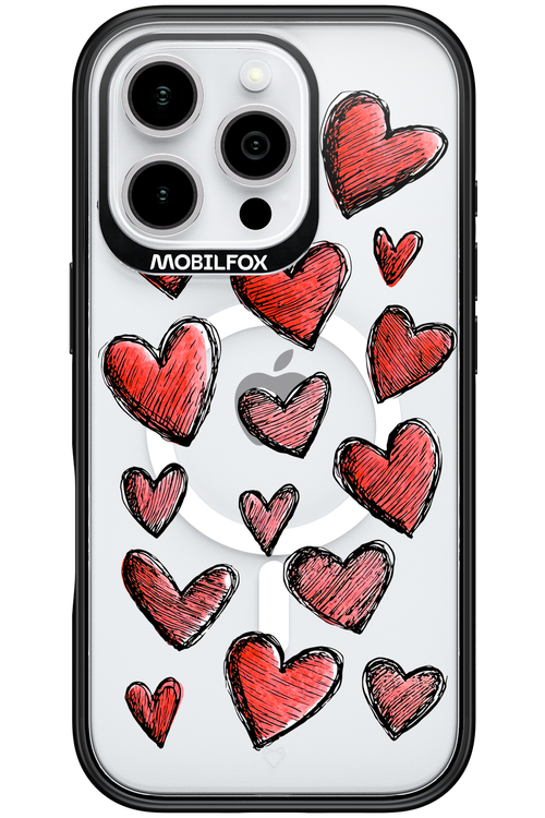 Red Love Transparent 2.0 - Apple iPhone 16 Pro
