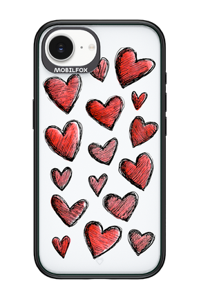 Red Love Transparent - Apple iPhone 16e
