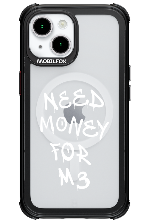 Need M3 Transparent White - Apple iPhone 15